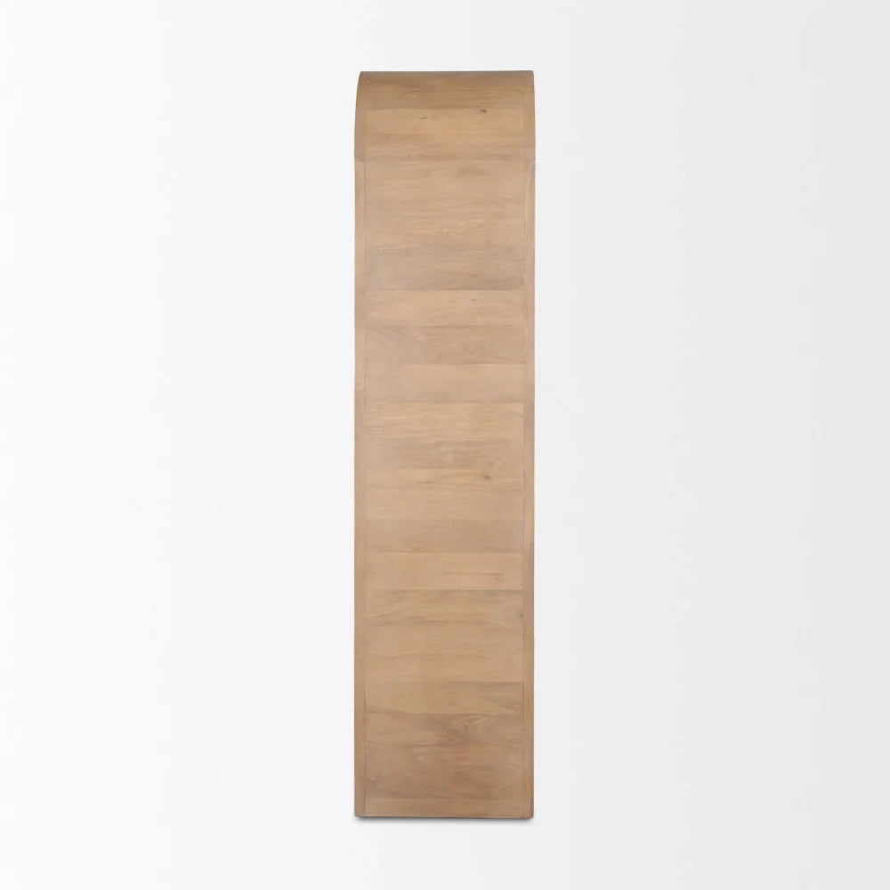Buller Fluted White Oak Veneer Cabinet