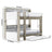Arden White Oak Bunk Bed with Trundle