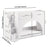 Aria White Wooden Bunk Bed with Storage Stairs