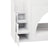Aria White Wooden Bunk Bed with Storage Stairs