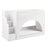 Aria White Wooden Bunk Bed with Storage Stairs