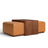 Arlen Ottoman with Walnut Table