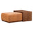 Arlen Ottoman with Walnut Table