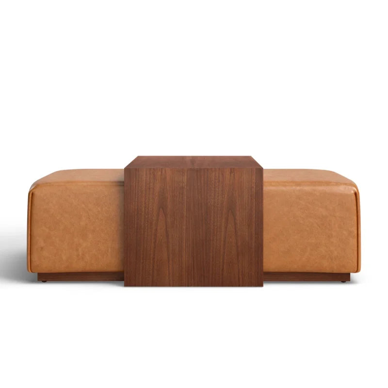 Arlen Ottoman with Walnut Table