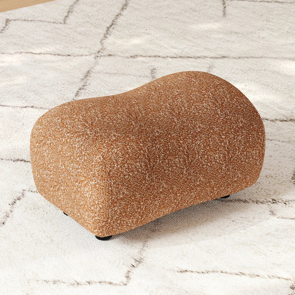 Arlo Boucle Curve Ottoman