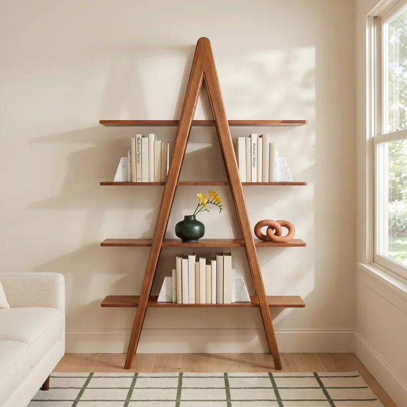 Aveline Wide Etagere Bookcase