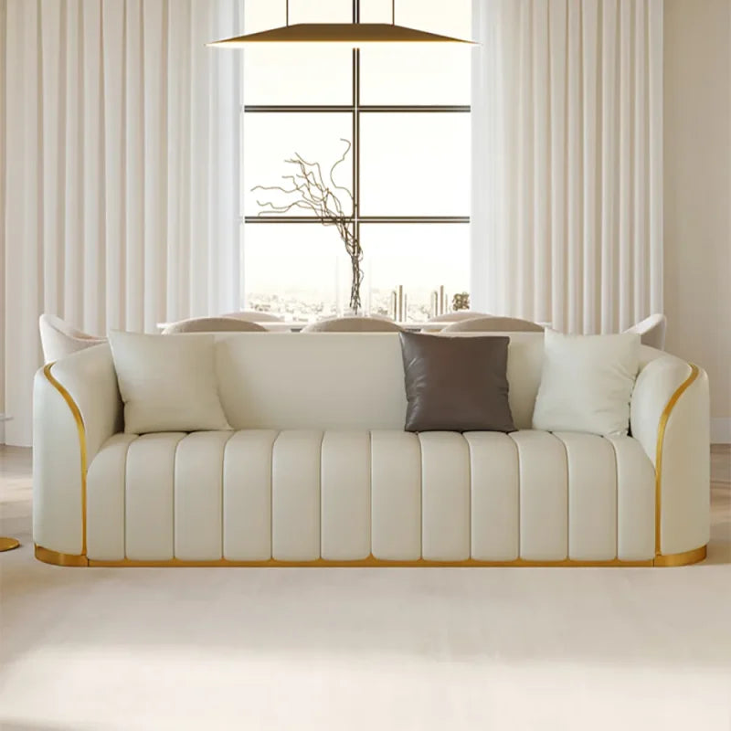 Beckett Faux Leather Sofa