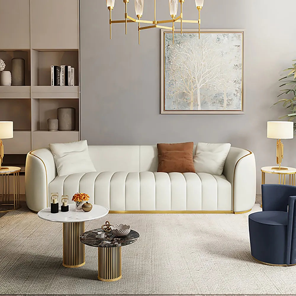 Beckett Faux Leather Sofa