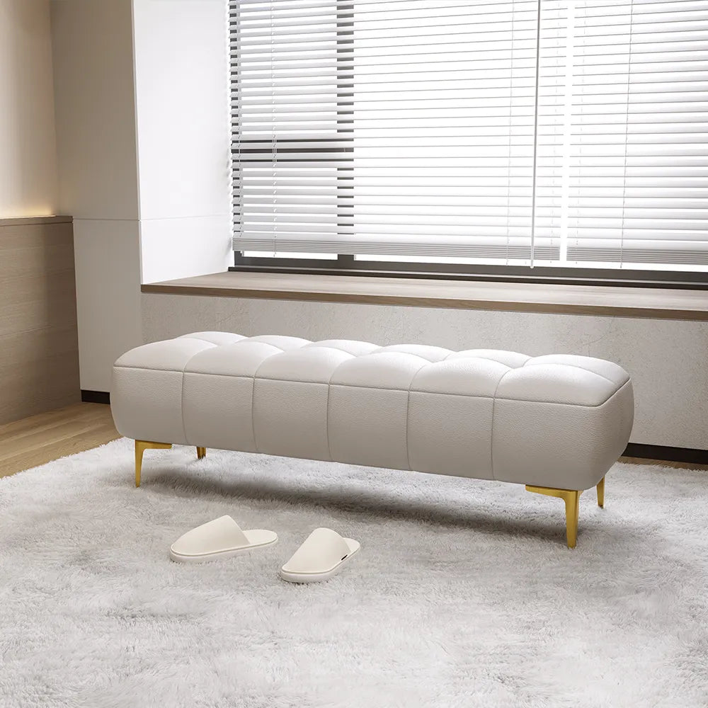 Bedroom Bench with Metal Legs