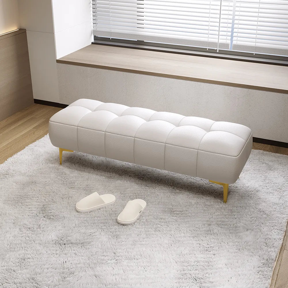 Bedroom Bench with Metal Legs
