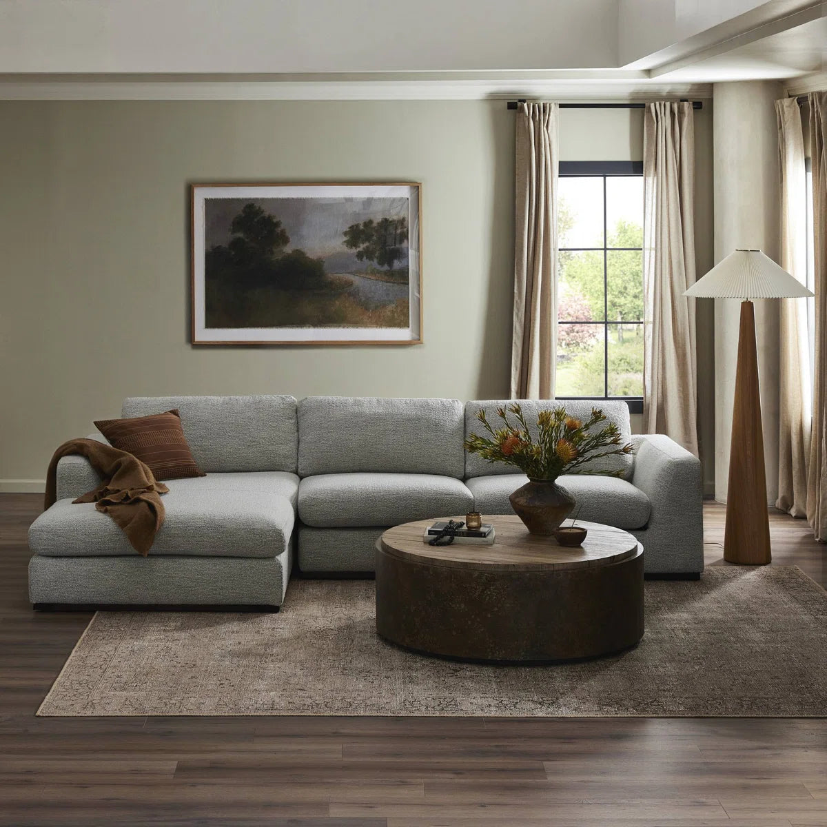 Noman Chaise L-Sectional Sofa