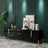 Black Wood Rectangle TV Stand