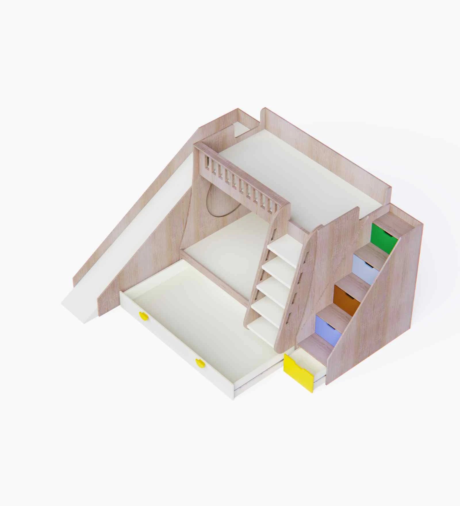 Briarwood Slide Bunk Bed with Storage