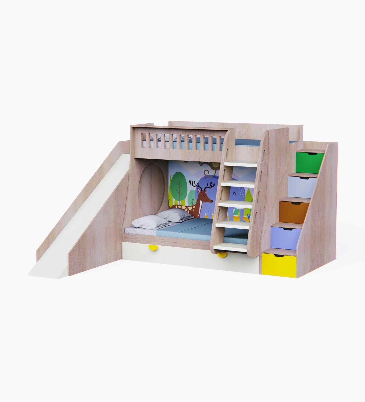Briarwood Slide Bunk Bed with Storage