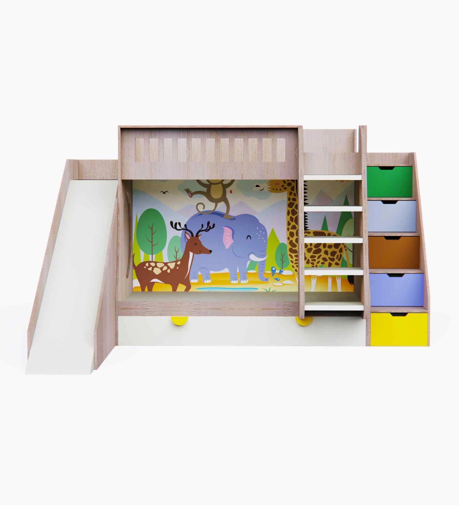 Briarwood Slide Bunk Bed with Storage