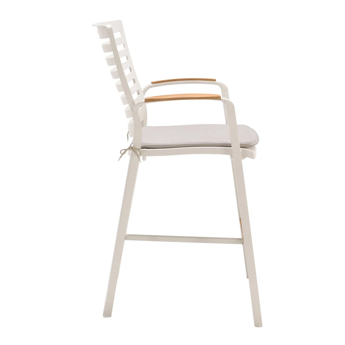 Brio Aluminum Outdoor Bar Stool with Cushion