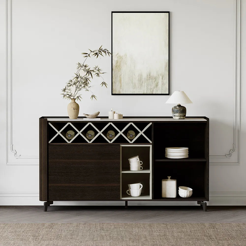 Brodady SideBoard قشرة مدخنة