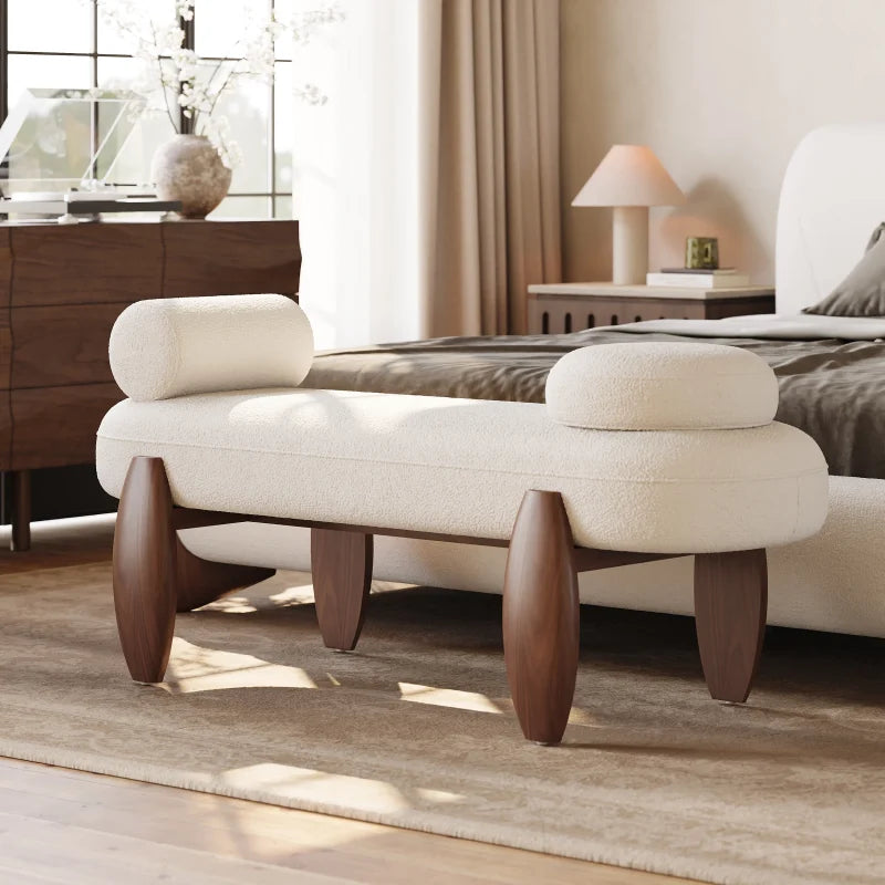 Brown Boucle Bench