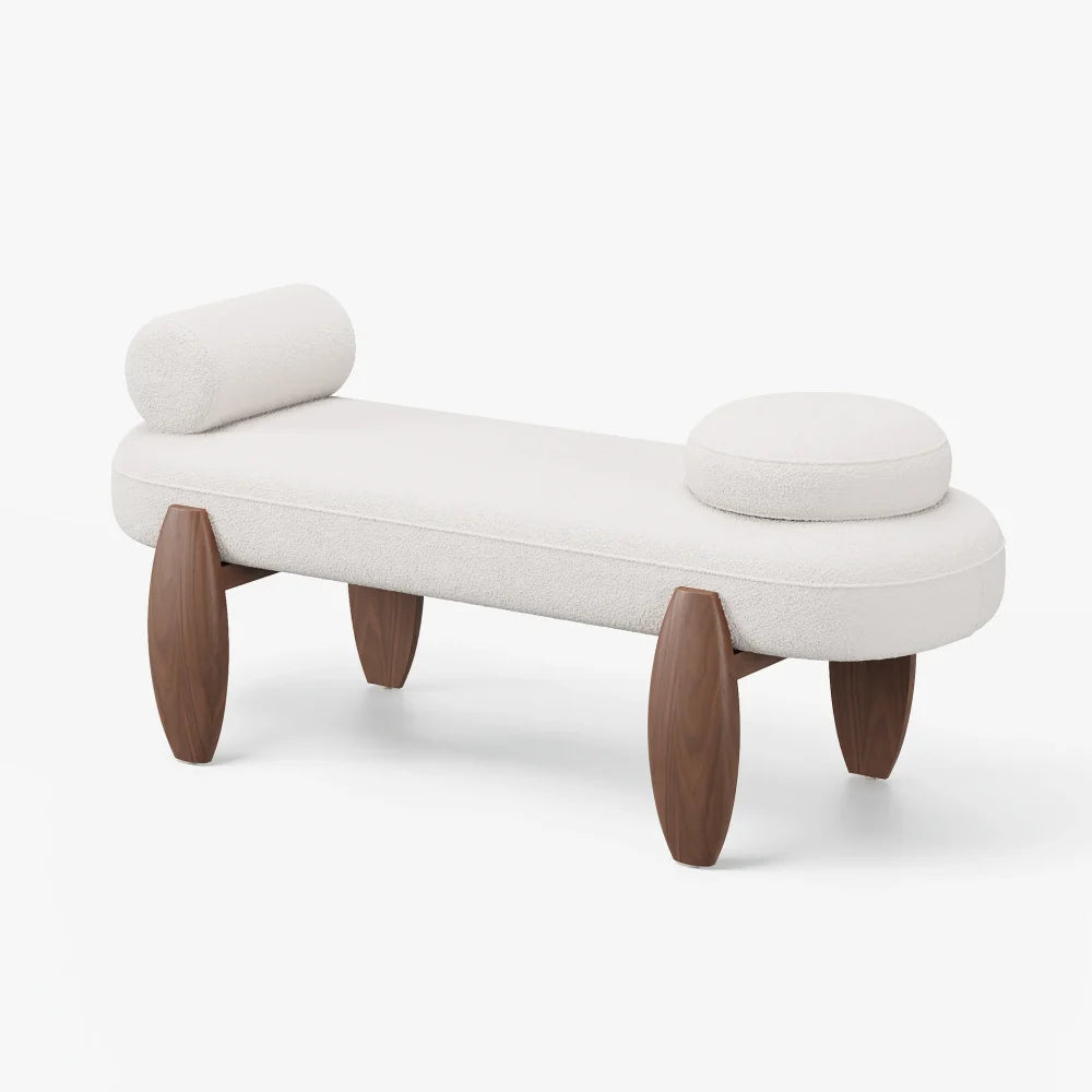 Brown Boucle Bench