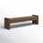 Brown Boucle Dining Bench