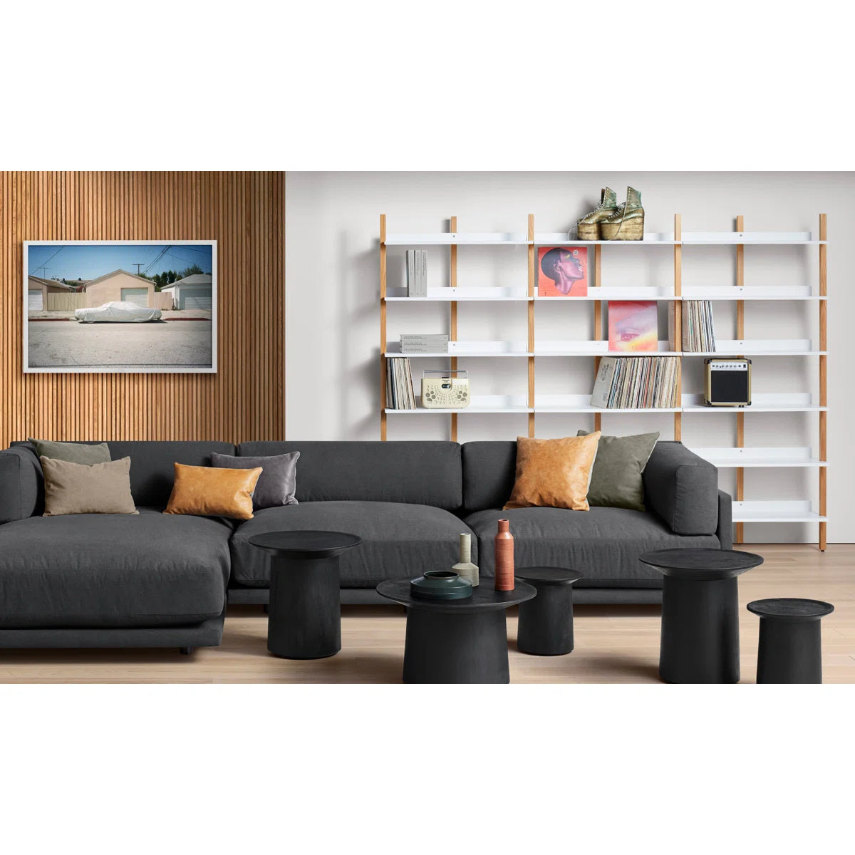 Brinto Standard Bookcase with 6 shelves