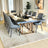 Luxury 10‑Seater Dining Table with Quilted Grey Chairs