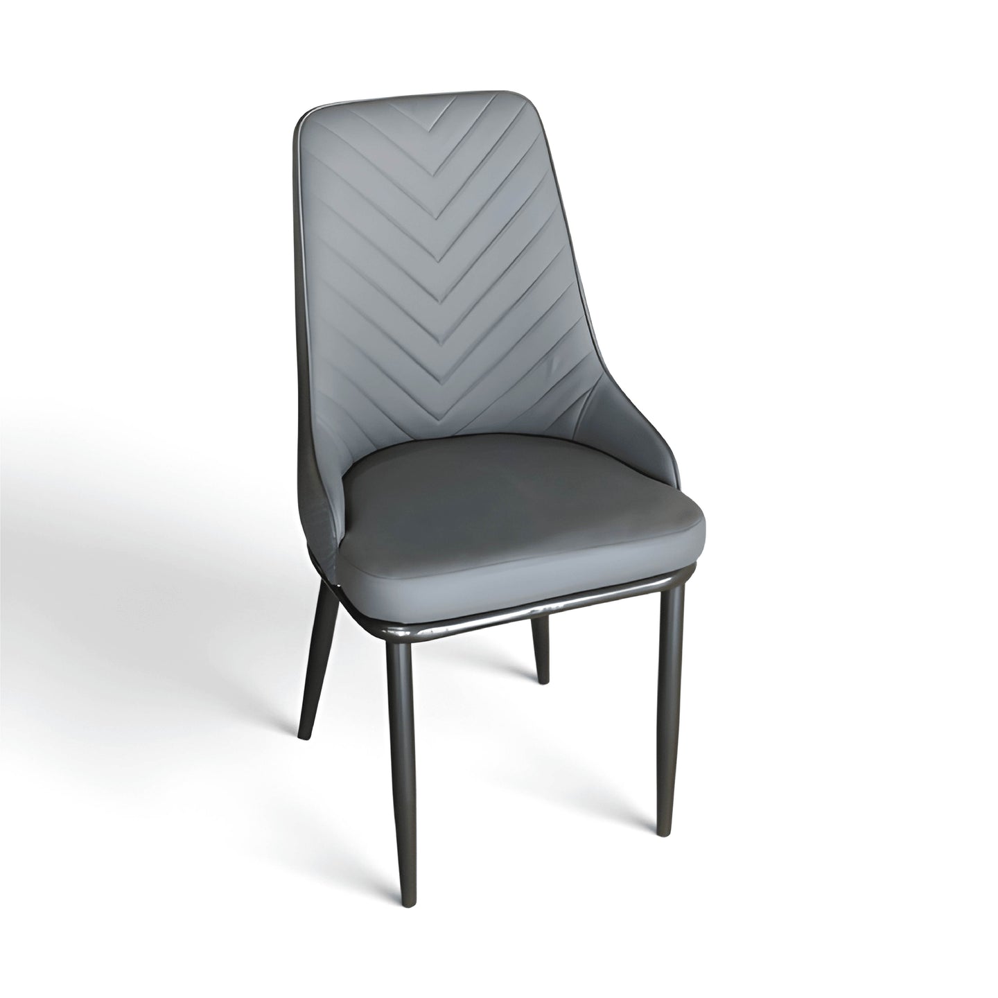 Luxury 10‑Seater Dining Table with Quilted Grey Chairs