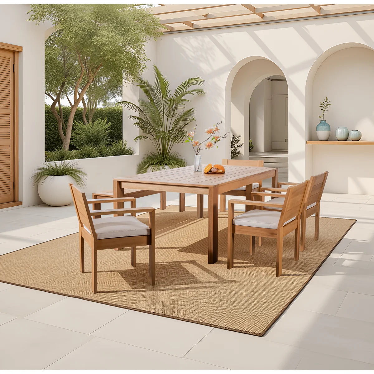 Aria Eucalyptus Outdoor Dining Set