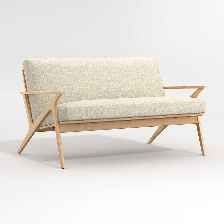 Carvell Ash Wood Loveseat