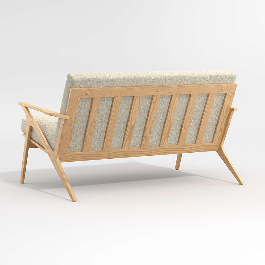 Carvell Ash Wood Loveseat