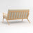 Carvell Ash Wood Loveseat