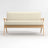 Carvell Ash Wood Loveseat