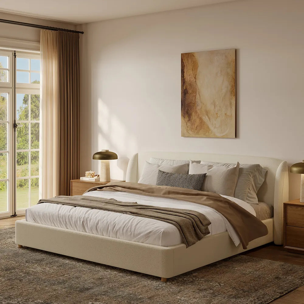 Curved Headboard Bed