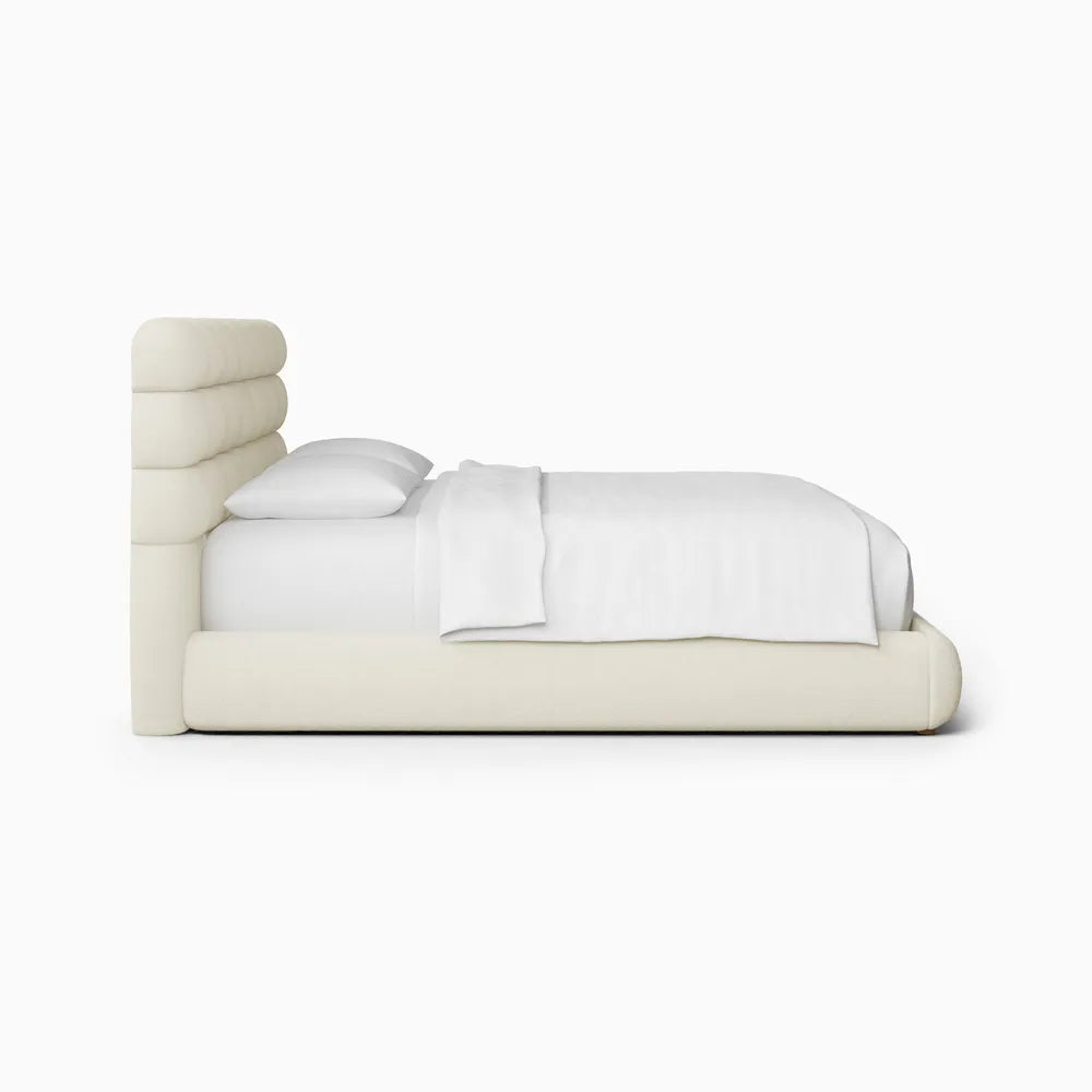 Marshmallow Boucle Bed
