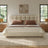 Marshmallow Boucle Bed