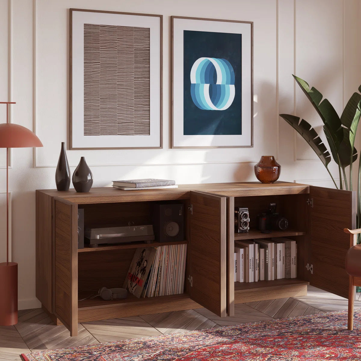 Gomerler Sideboard In Natural Walnut