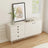 Cloudy Cream Style White Iron Sideboard