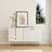 Cloudy Cream Style White Iron Sideboard