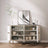 Silver Credenza White Sideboard Buffet