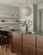 Dark Oak & Stainless Steel  Modern Kitchen with Rustic Oak Island