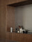 Dark Oak & Stainless Steel  Modern Kitchen with Rustic Oak Island