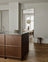 Dark Oak & Stainless Steel  Modern Kitchen with Rustic Oak Island