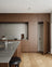 Dark Oak & Stainless Steel  Modern Kitchen with Rustic Oak Island