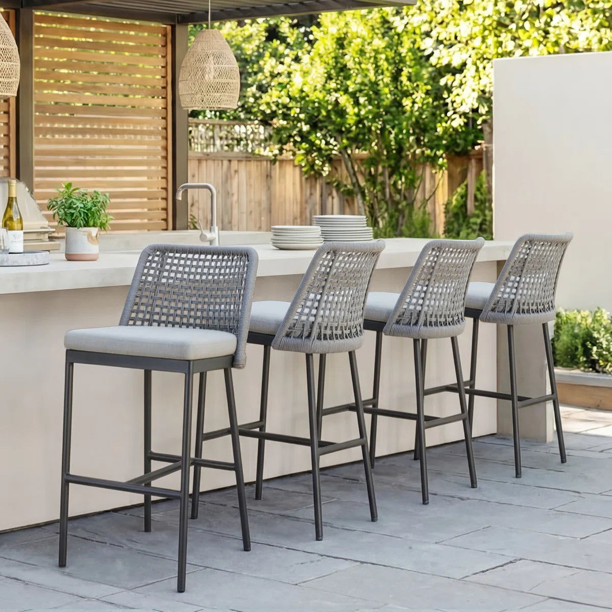 Rope  Bar Stool