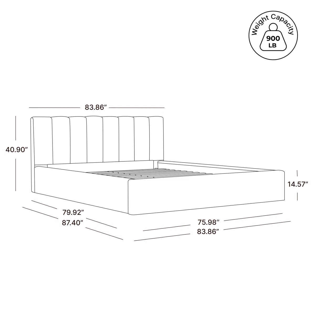 Yamer Upholstered Bed