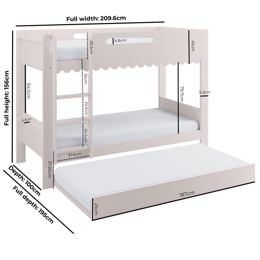 Elara Triple Sleeper Bunk Bed