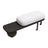 Elara White Bouclé Entryway Bench