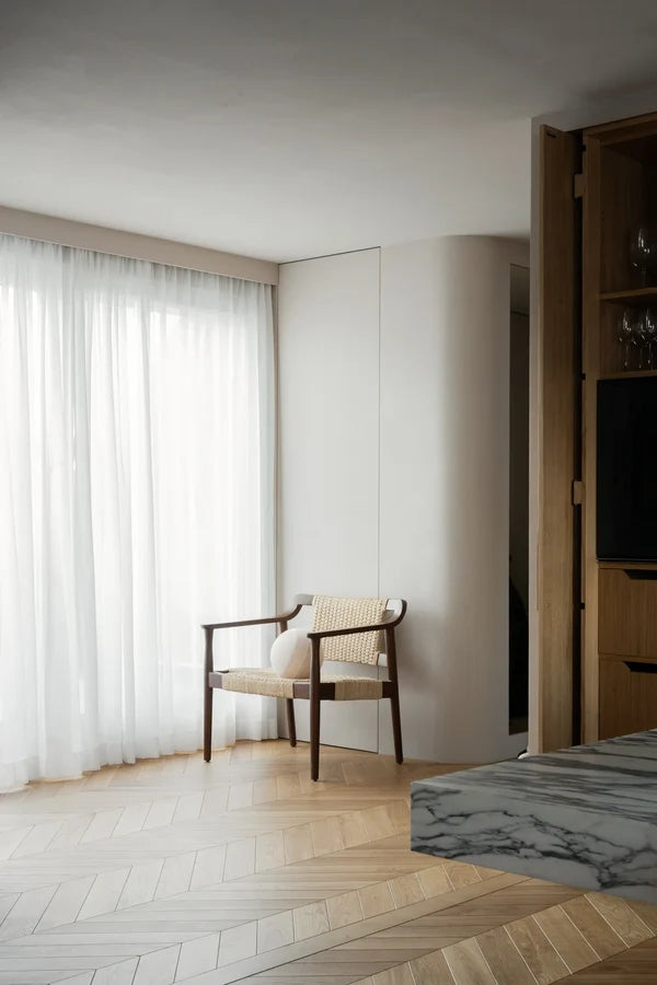Elite sheer curtain - pure white