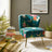 Elowen Floral Velvet Barrel Chair