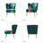 Elowen Floral Velvet Barrel Chair
